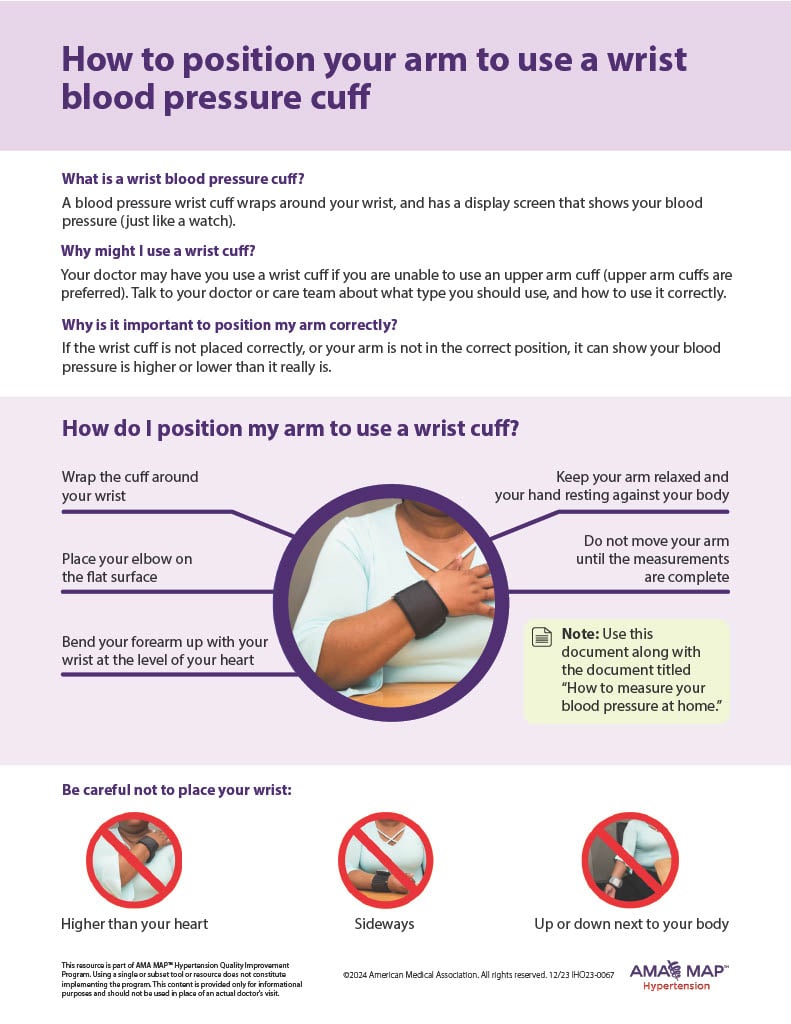 How to Position Your Arm to Use a Wrist Cuff - AMA-MAP | How to